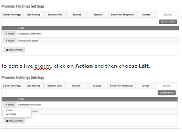 Creating eForms