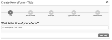 Creating eForms