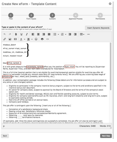 Creating eForms