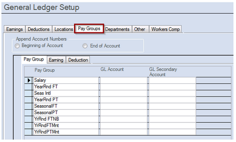 General Ledger Setup Overview