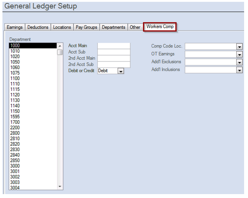 General Ledger Setup Overview